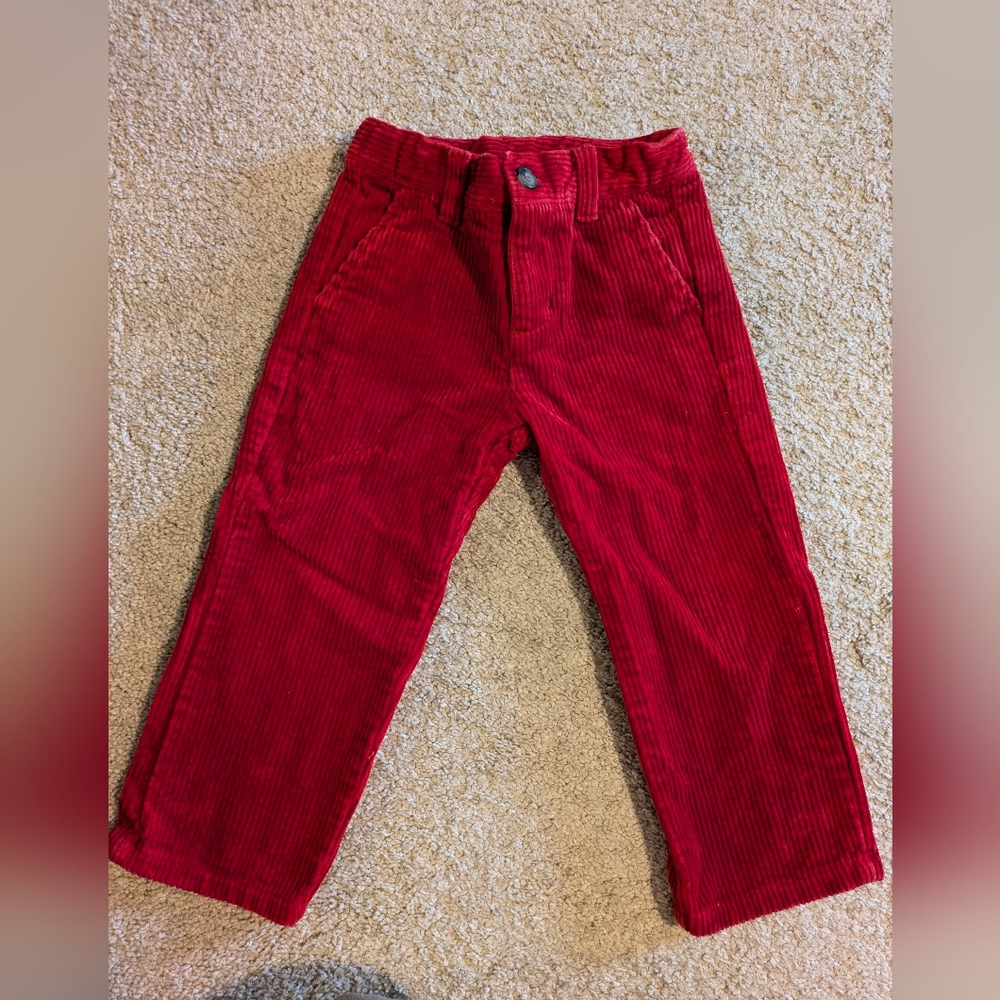 Janie Jack red corduroy pants 2T